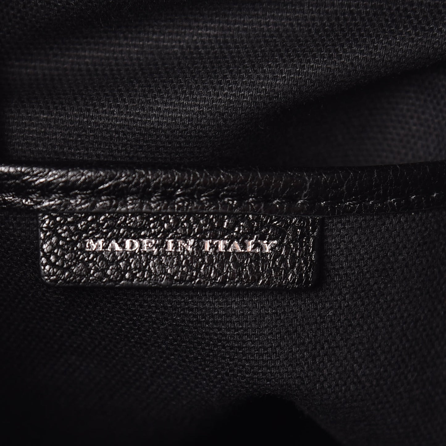 Goatskin Vintage Check Medium Banner Tote Black