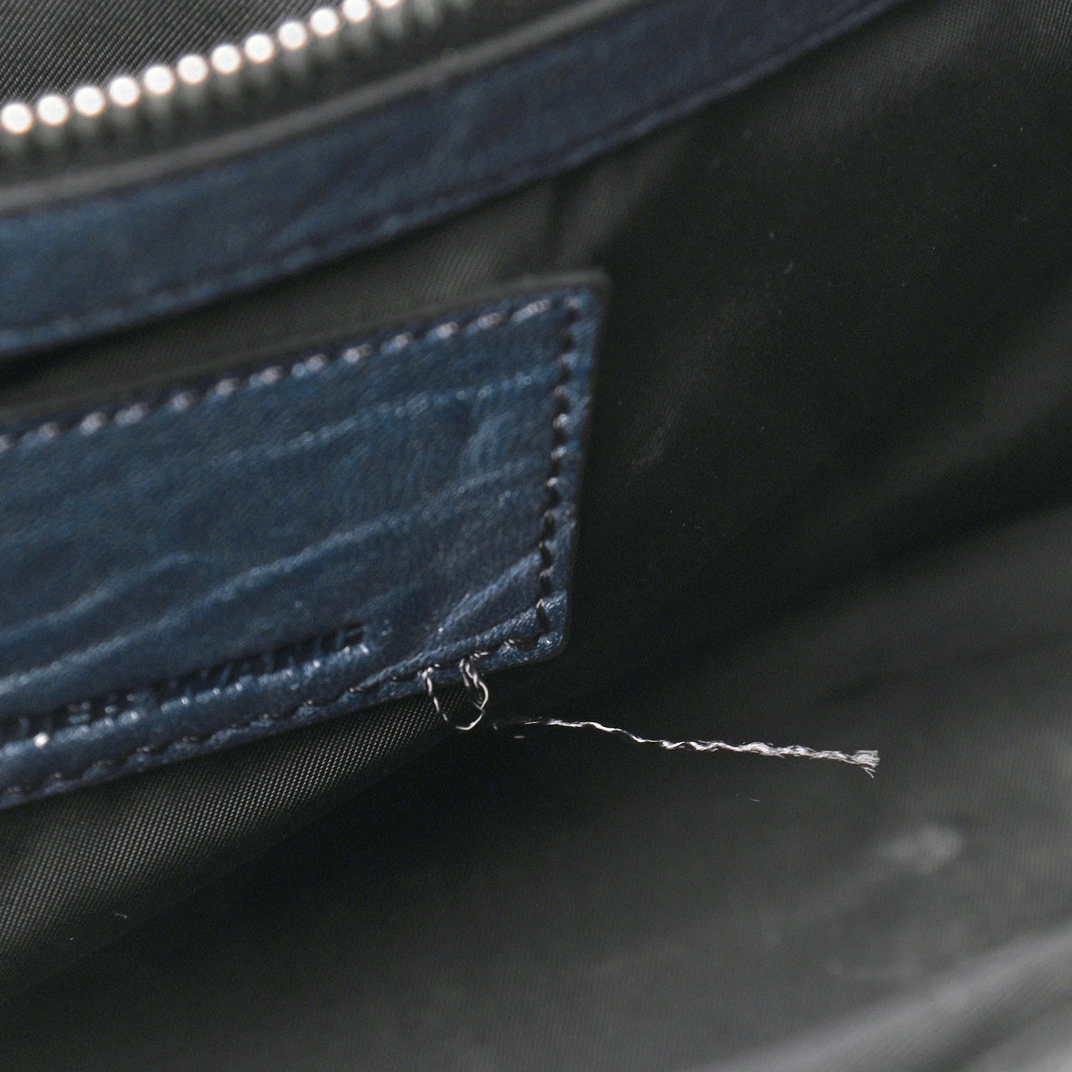 Alexander Wang Pebbled Lambskin Rockie Navy Rhodium Hardware 9 of 10