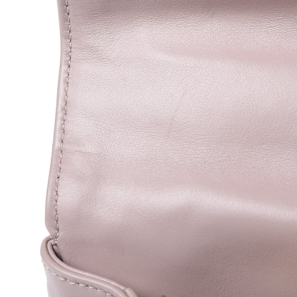 Saint Laurent Calfskin Suede Matelasse Chevron Medium Monogram College Bag Rose Poudre 9 of 12