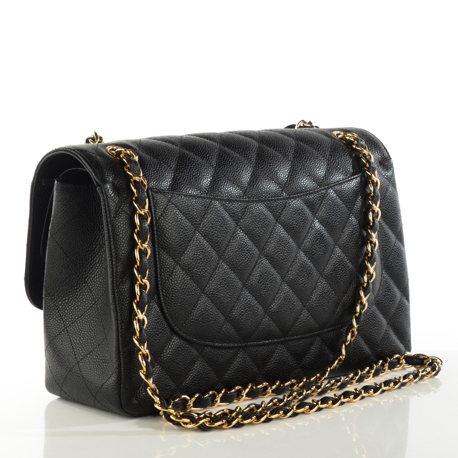 Chanel Caviar Quilted Jumbo Double Flap Black 3 of 9