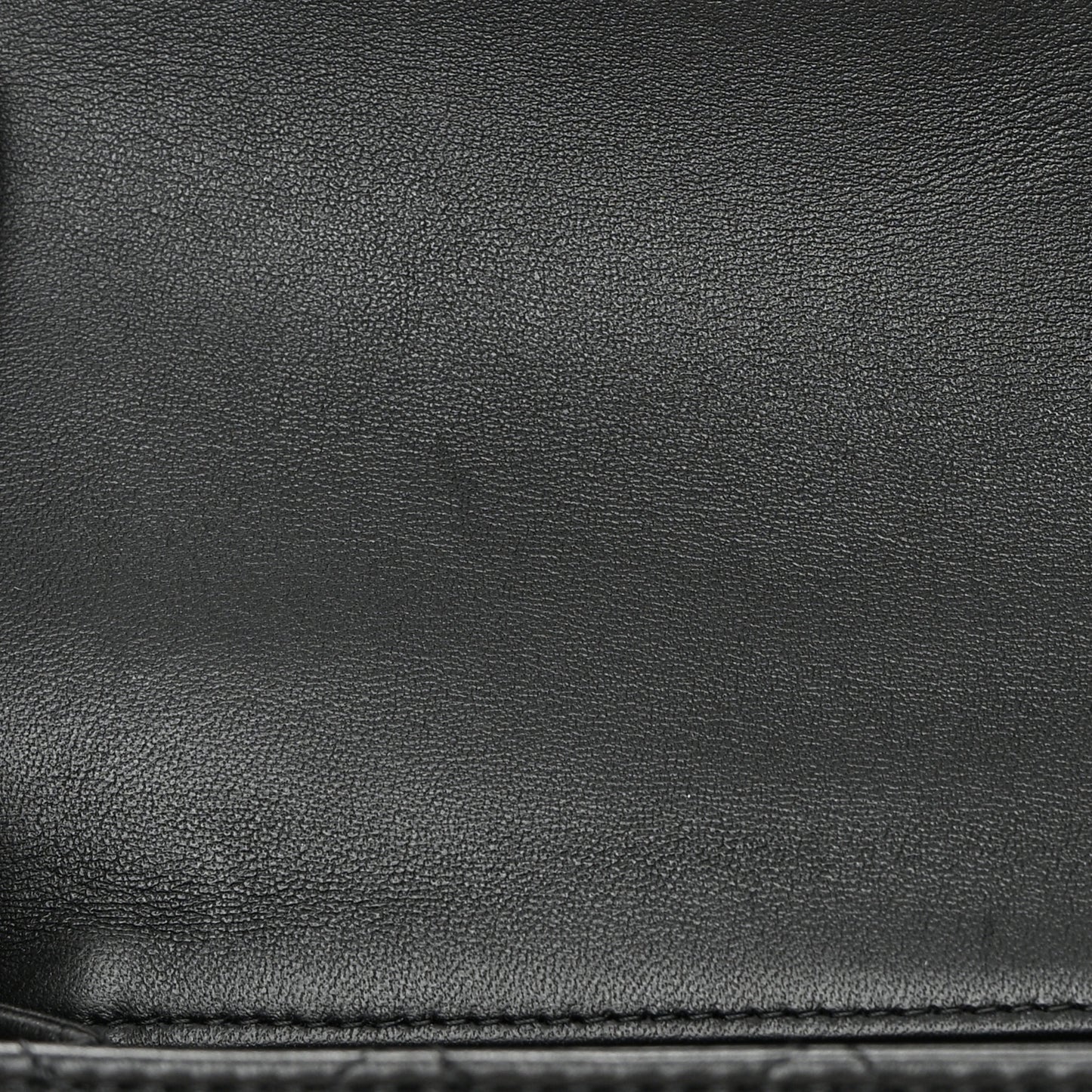 Lambskin Quilted Mini Top Handle Rectangular Flap Black