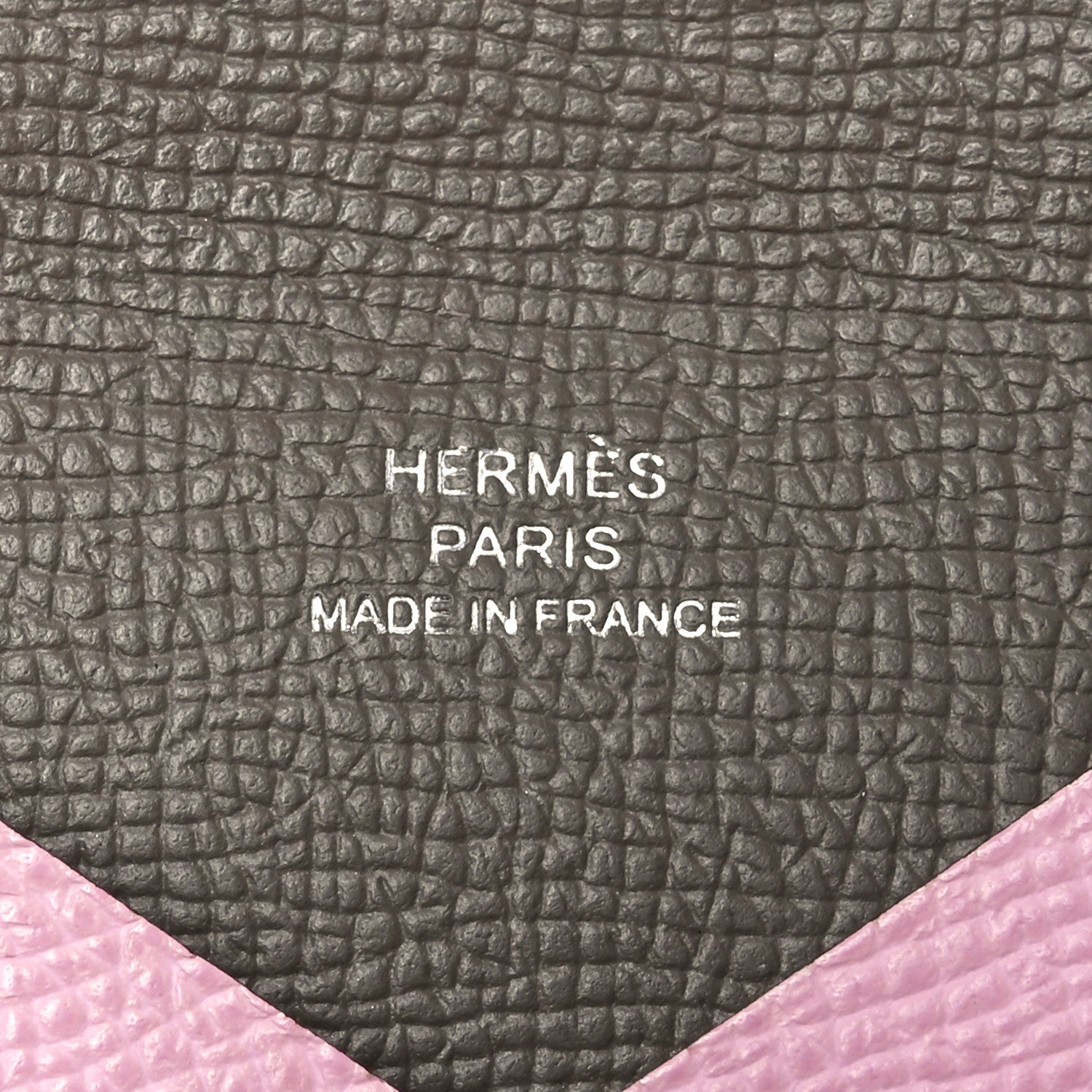 Hermes Epsom Verso Calvi Card Case Mauve Sylvestre Etain 6 of 8