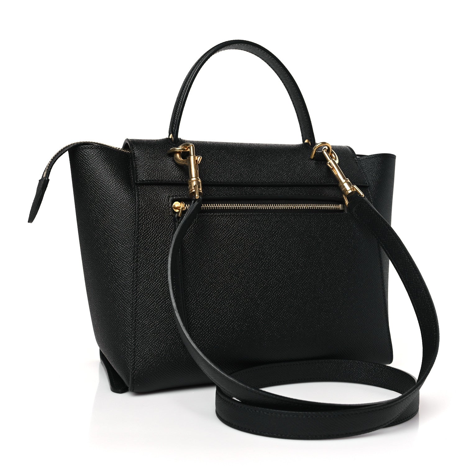 Celine Grained Calfskin Micro Belt Bag Black 3 of 9