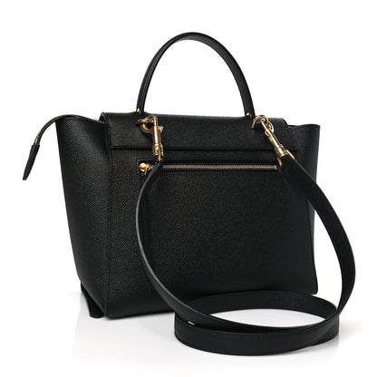 Celine Grained Calfskin Micro Belt Bag Black 3 of 9