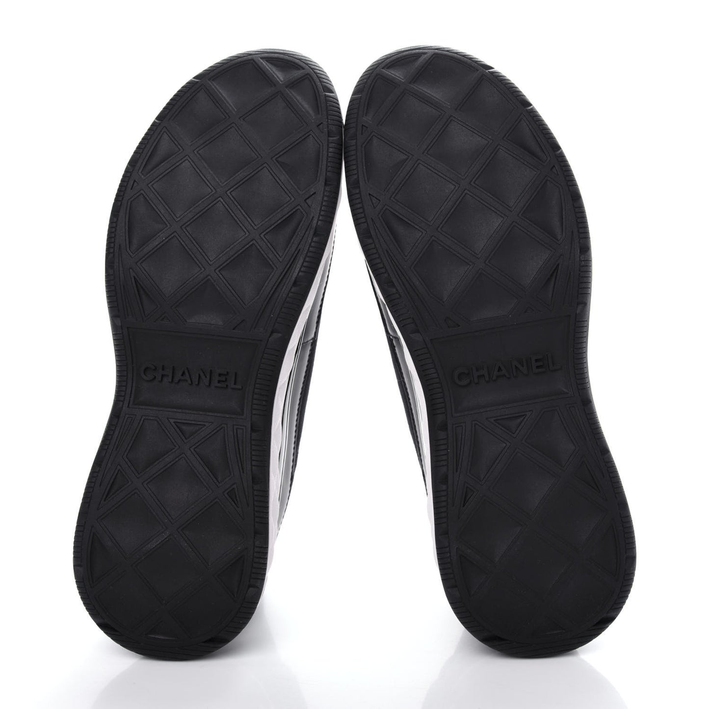 Velvet Calfskin Mixed Fibers CC Sneakers 38.5 Black