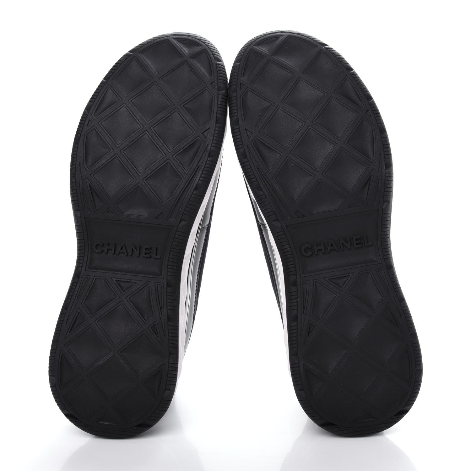 Chanel Velvet Calfskin Mixed Fibers CC Sneakers 38.5 Black 6 of 11