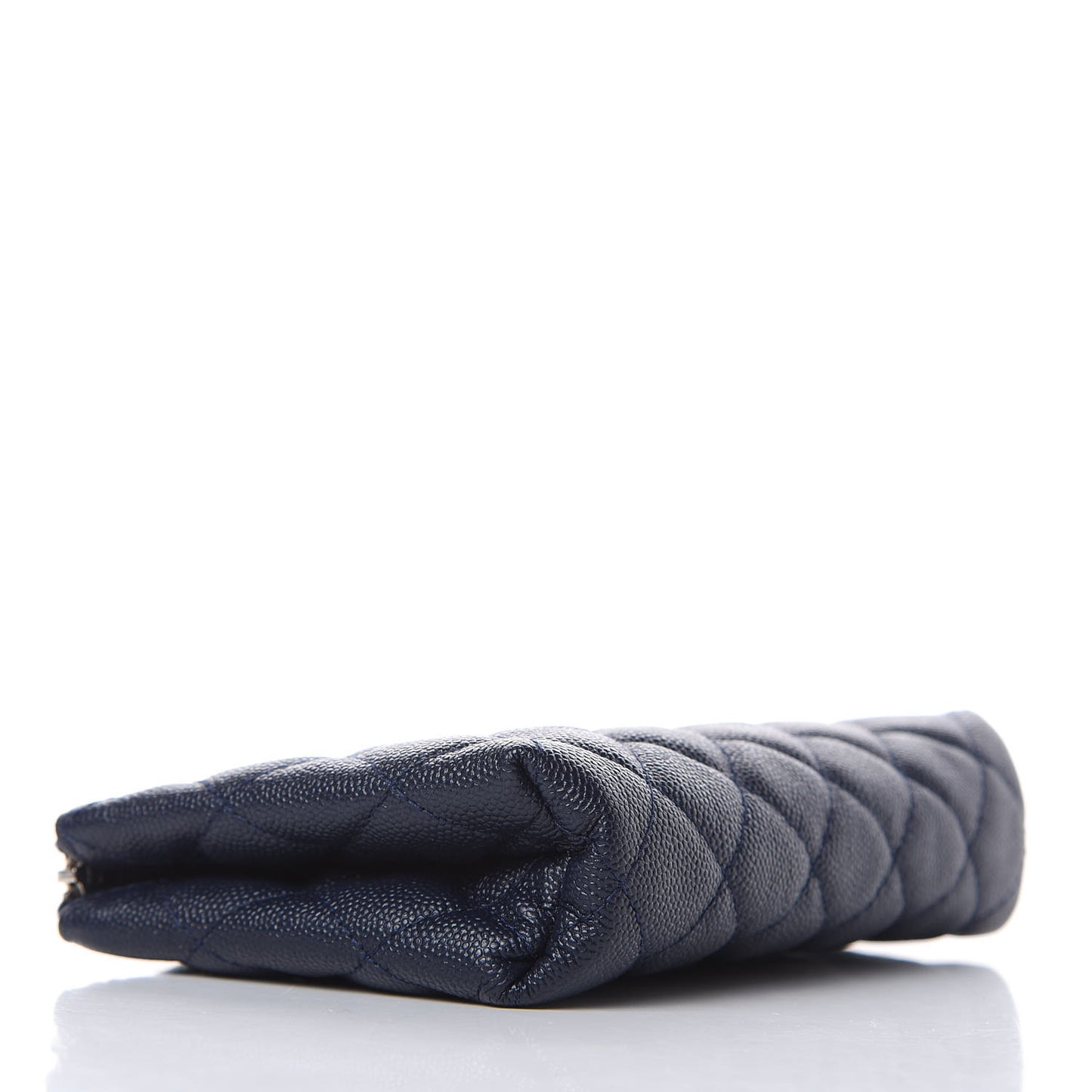 Caviar Quilted Small Pouch Navy