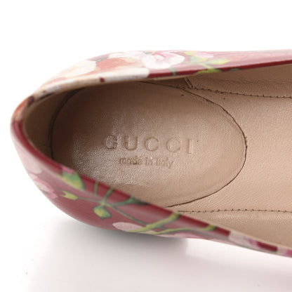 Gucci Calfskin Blooms Print Ballet Flats 35 Romantic Cherry Multicolor 7 of 12