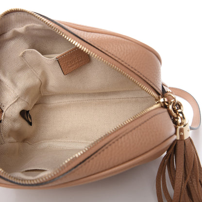 Gucci Pebbled Calfskin Small Soho Disco Bag Camelia 5 of 10