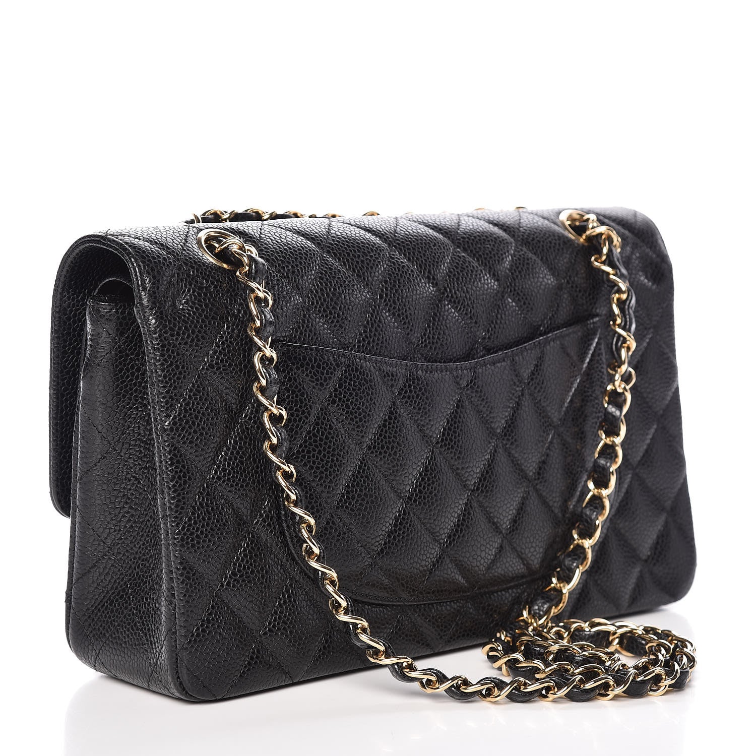 Chanel Caviar Quilted Medium Double Flap Black 3 of 10