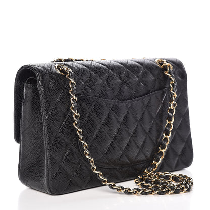 Chanel Caviar Quilted Medium Double Flap Black 3 of 10