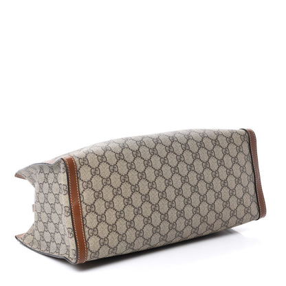 Gucci GG Supreme Monogram Medium Padlock Tote Beige Cuir 4 of 14