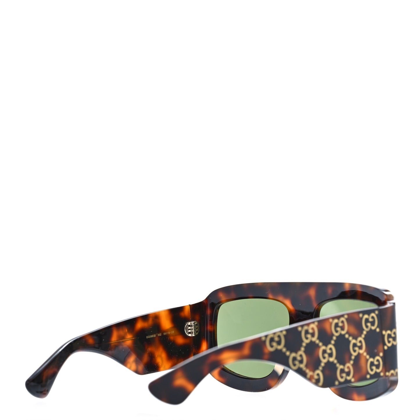 Acetate Monogram Shield Sunglasses GG0983S Havana