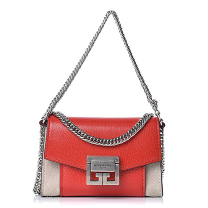 Givenchy Goatskin Suede Nano GV3 Belt Bag Pop Red Sand 1 of 7