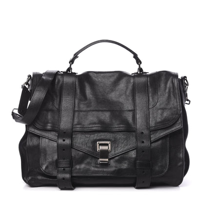 Proenza Schouler Lambskin PS1 Large Satchel Black 1 of 12