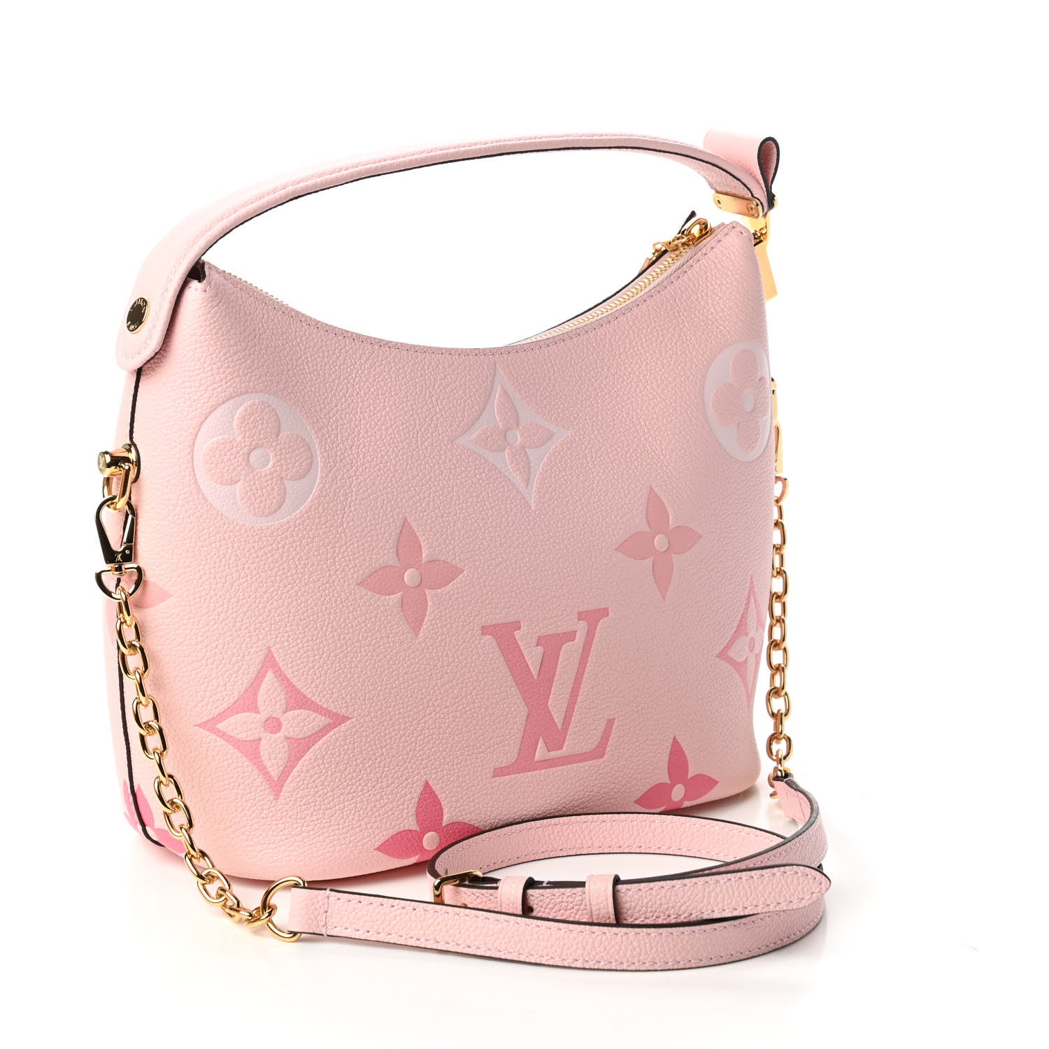 Louis Vuitton Empreinte Monogram Giant By The Pool Marshmallow Hobo PM Bouton De Rose 3 of 11