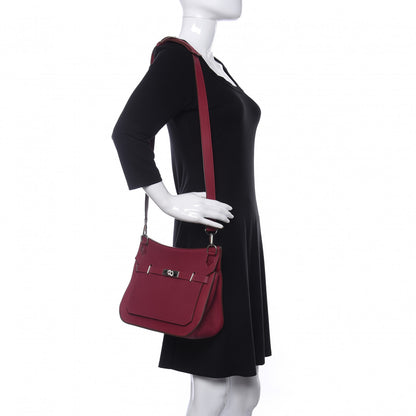 Hermes Taurillon Clemence Jypsiere 28 Rubis 2 of 13