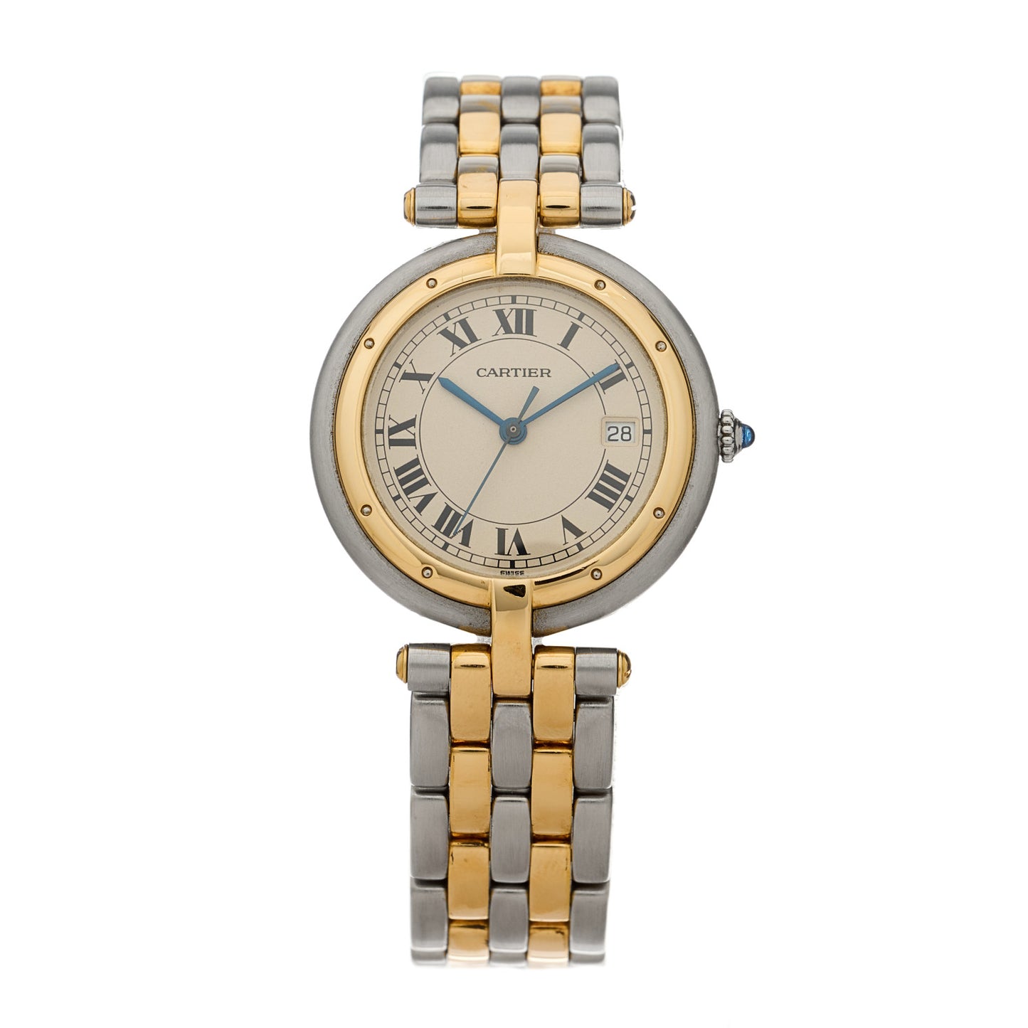 Stainless Steel 18K Yellow Gold 29mm Panthere Vendome Quartz Watch