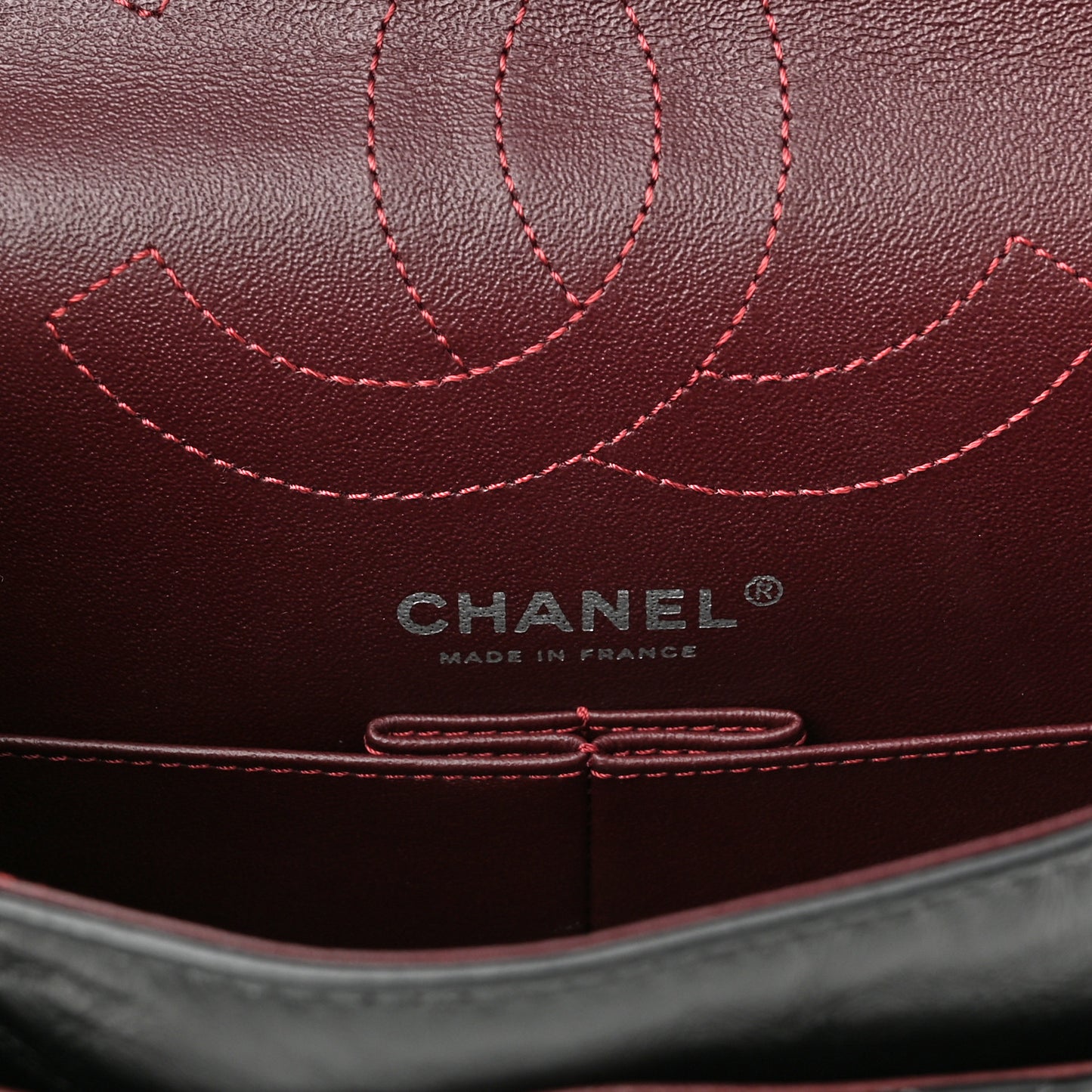 Aged Calfskin Quilted 2.55 Reissue 225 Flap Black