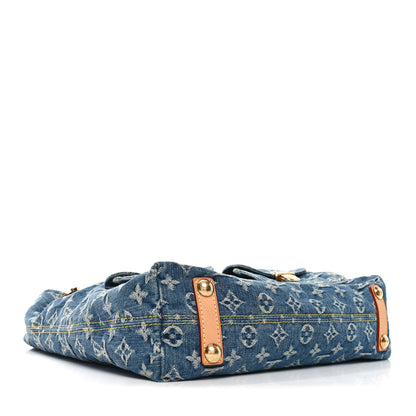 Louis Vuitton Denim Baggy GM Blue 4 of 9
