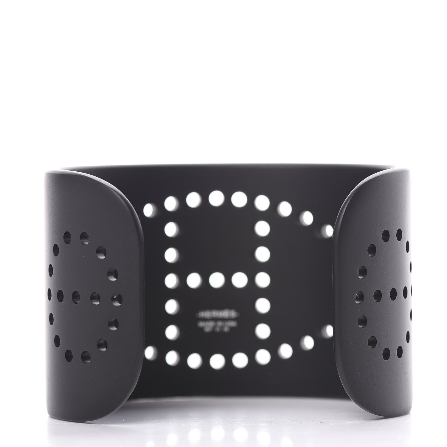 Hermes Aluminium Evelyne Sunset Cuff Bracelet T2 Black 2 of 4