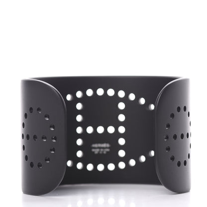 Hermes Aluminium Evelyne Sunset Cuff Bracelet T2 Black 2 of 4