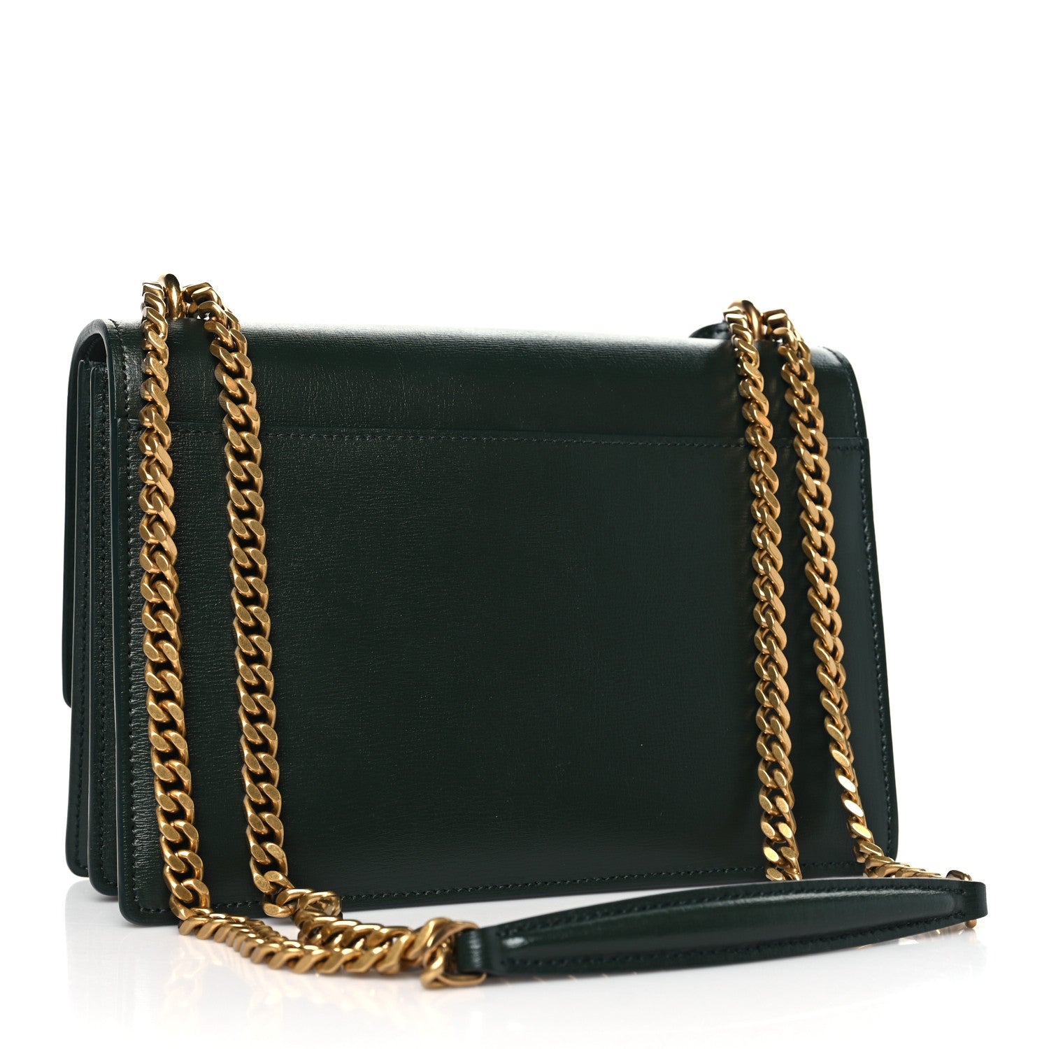 Saint Laurent Calfskin Medium Monogram Sunset New Vert Fonce 3 of 11