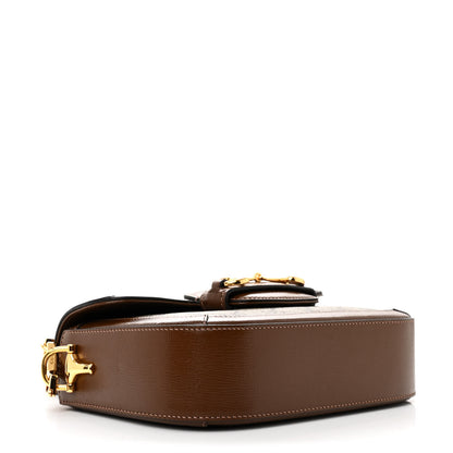 Gucci GG Supreme Monogram Azalea Calfskin Web Mini Horsebit 1955 Shoulder Bag Beige Ebony Brown Sugar 4 of 11