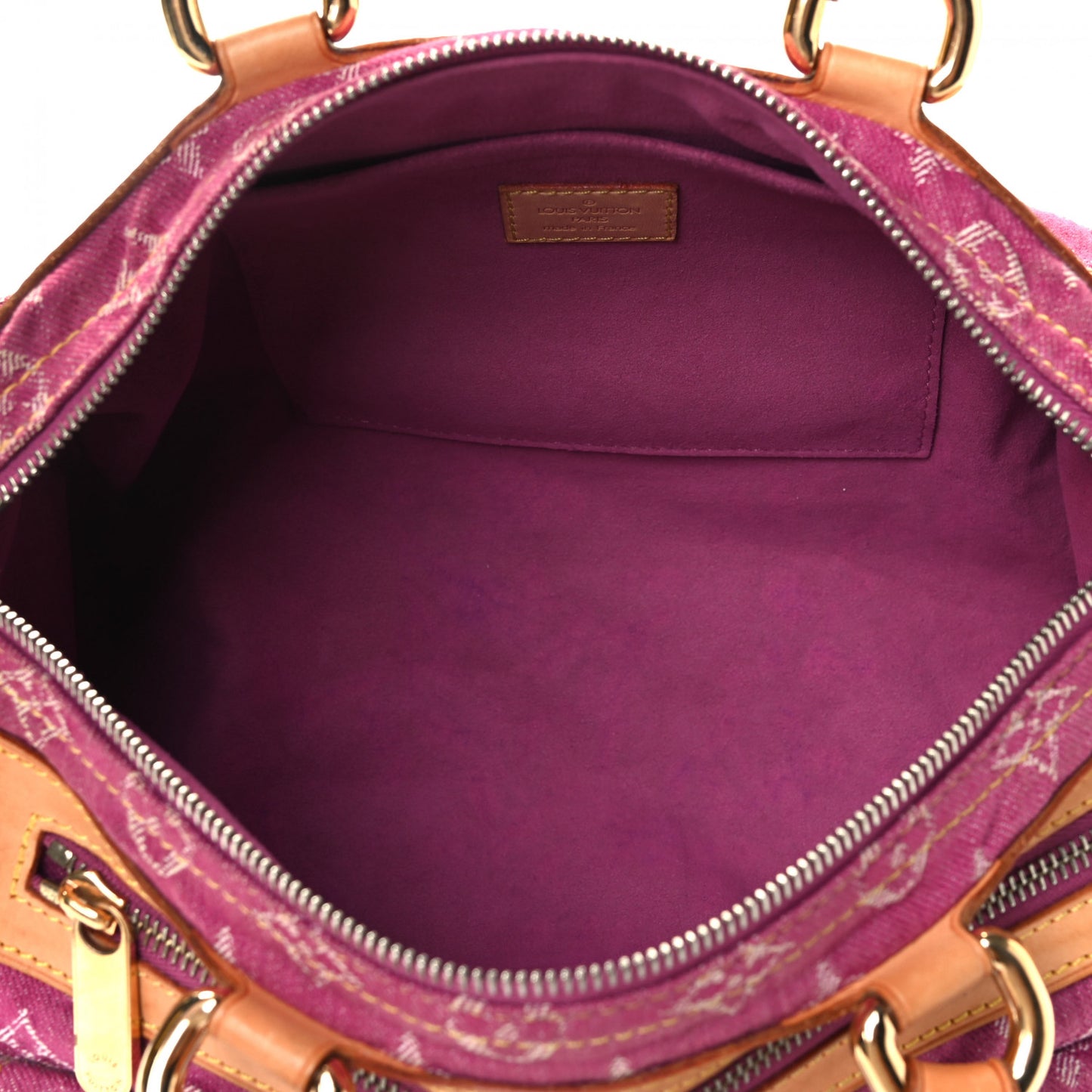 Monogram Denim Neo Speedy Fuchsia
