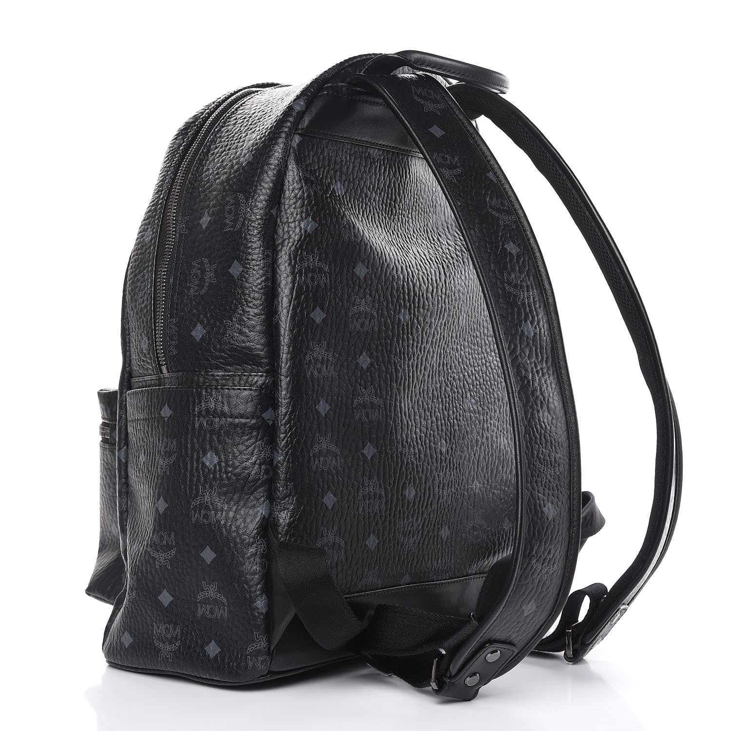 MCM Visetos Medium Stark Backpack Black 3 of 13