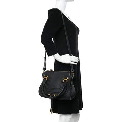 Chloe Calfskin Small Marcie Satchel Black 2 of 9