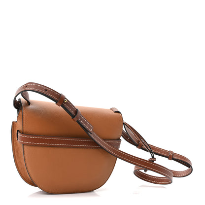 Loewe Grained Calfskin Small Gate Crossbody Bag Caramel Pecan 3 of 10