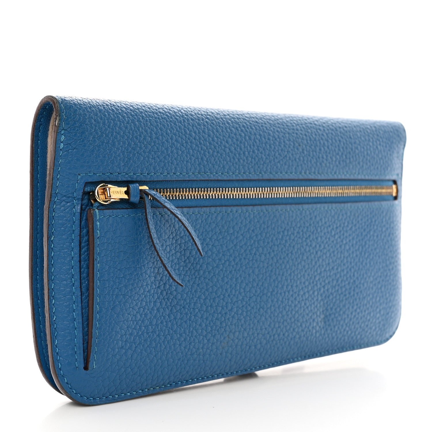 Hermes Togo Dogon Recto Verso Wallet Mykonos 3 of 13