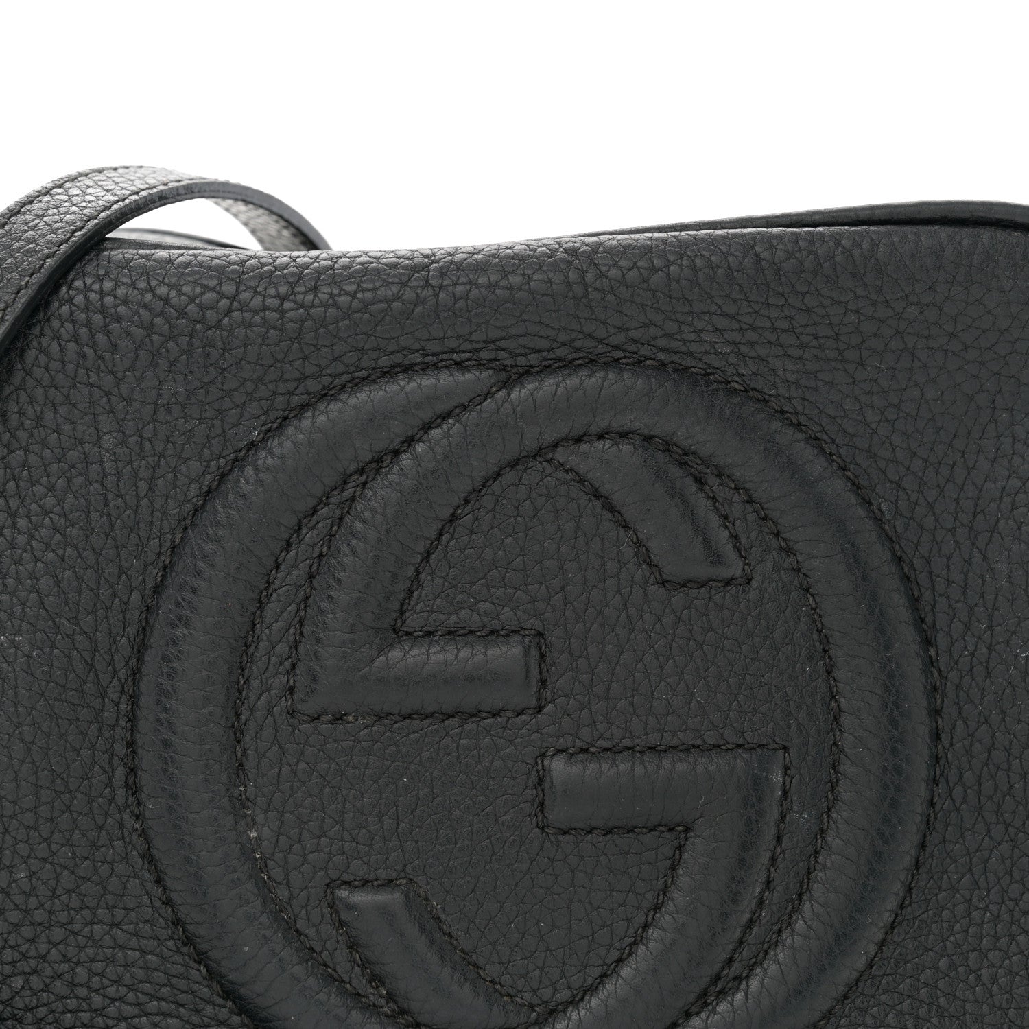Gucci Pebbled Calfskin Small Soho Disco Bag Black 8 of 15