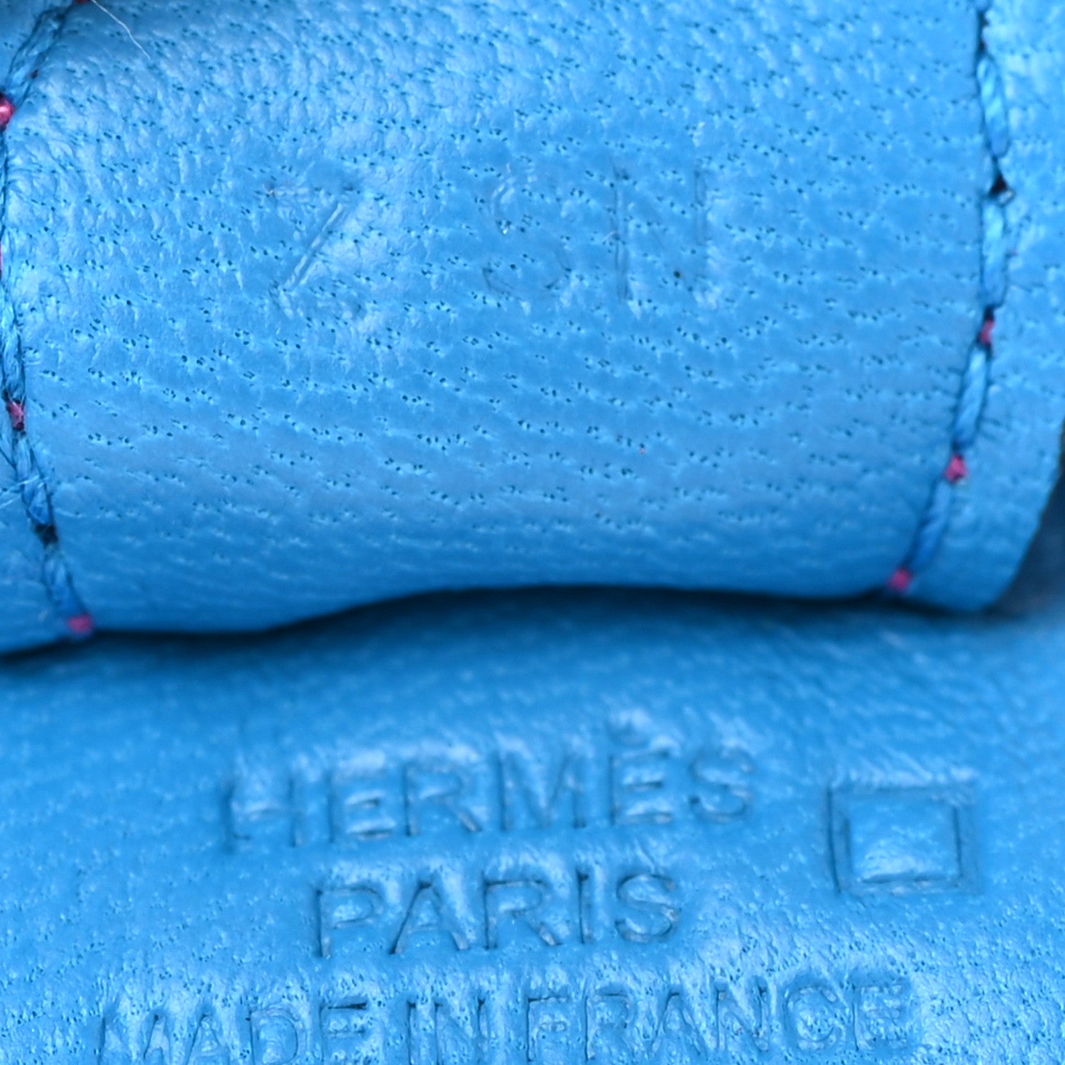 Hermes Milo Lambskin Matte Alligator Touch Grigri Rodeo Horse Bag Charm PM Bleu France Orange Poppy Framboise 4 of 4