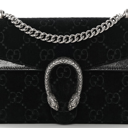 Gucci Velvet GG Monogram Small Dionysus Shoulder Bag Black 8 of 14