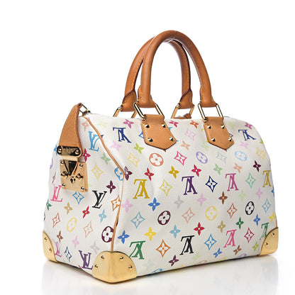 Louis Vuitton Monogram Multicolor Speedy 30 White 2 of 11