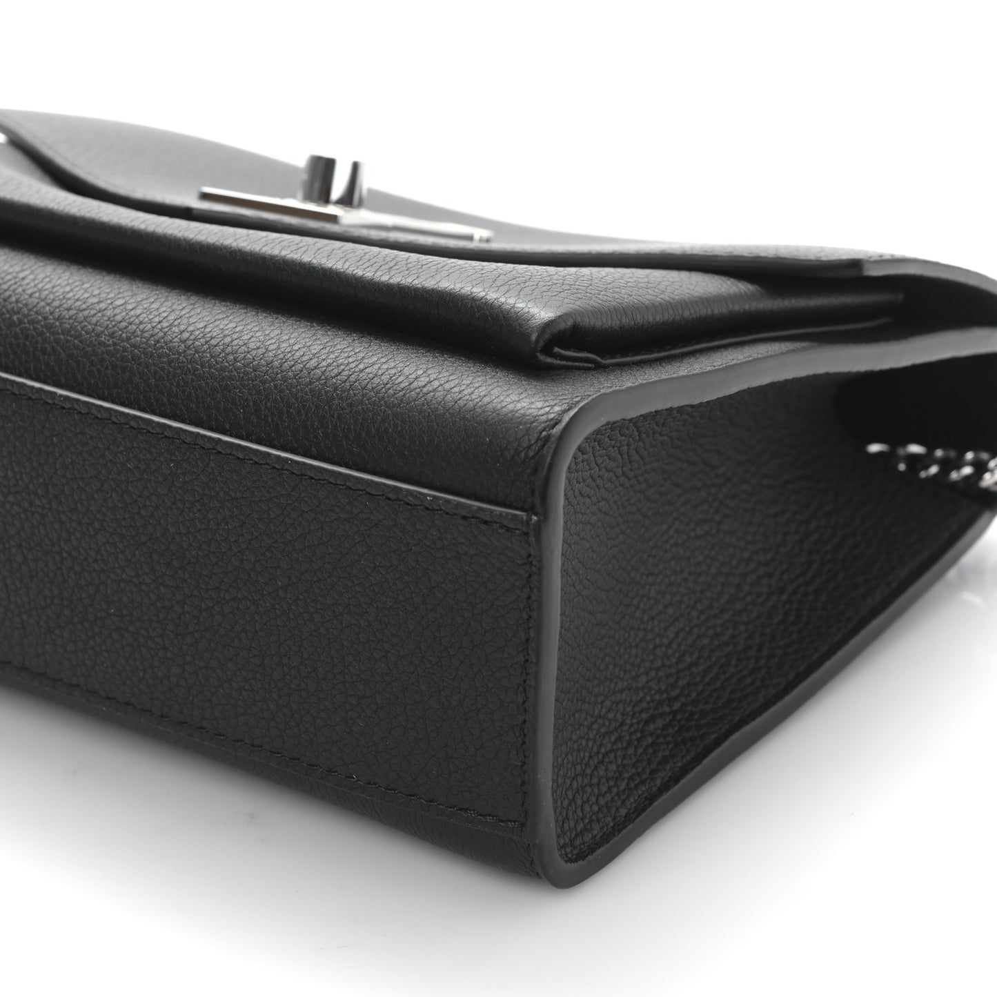 Soft Calfskin Mylockme Chain Bag BB Black