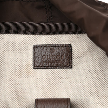 Gucci GG Supreme Monogram Medium Ophidia Double Buckle Backpack Brown 6 of 10