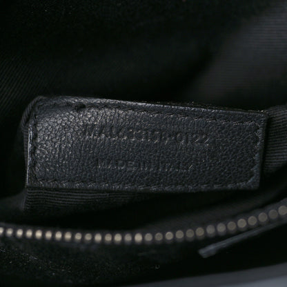 Saint Laurent Crinkled Calfskin Matelasse Monogram Medium Niki Chain Satchel Black 7 of 9