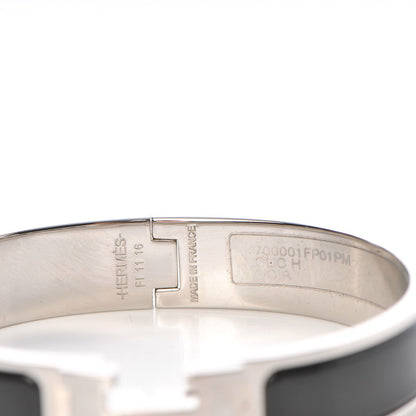 Hermes Enamel Narrow Clic Clac H Bracelet PM Black 4 of 5