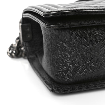 Chanel Caviar Quilted Medium Boy Flap Black 8 of 10