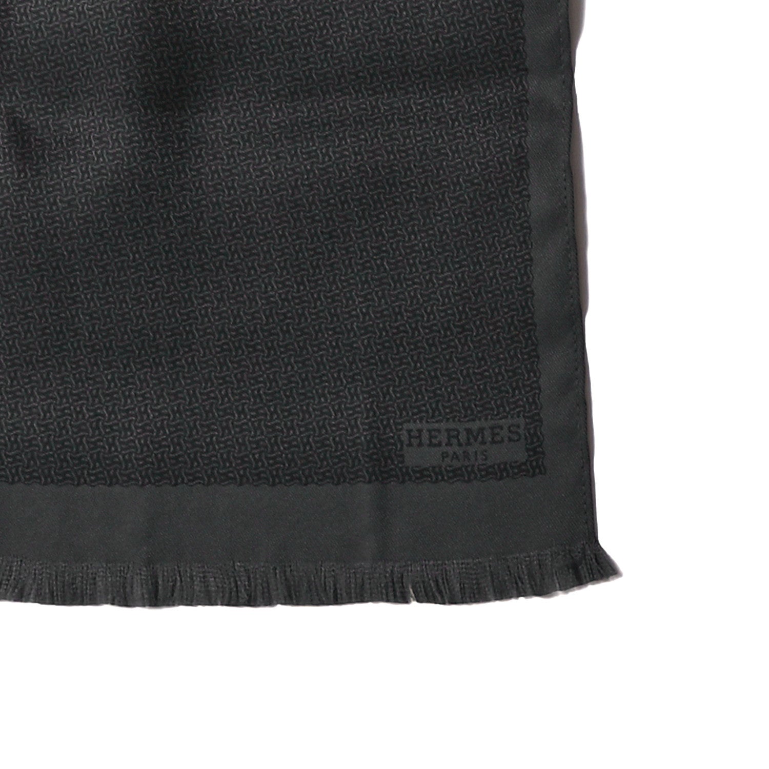Hermes Silk Cravate Foulard Flying Carpet Scarf Black 3 of 3