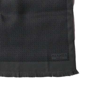 Hermes Silk Cravate Foulard Flying Carpet Scarf Black 3 of 3