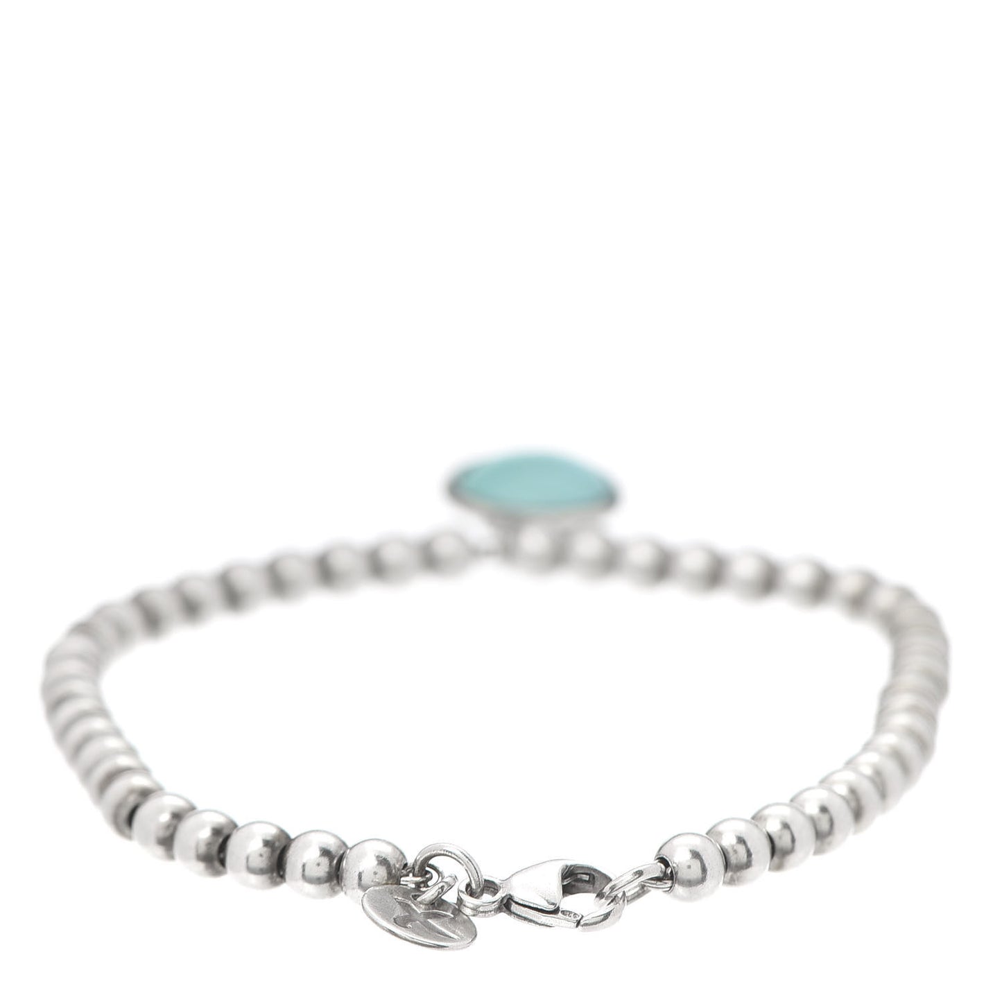Sterling Silver Turquoise Paloma Picasso Beaded Dot Charm Bracelet