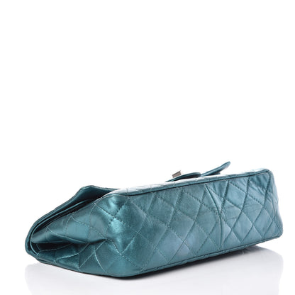 Chanel Metallic Calfskin Quilted 2.55 Reissue 227 Flap Turquoise 4 of 15