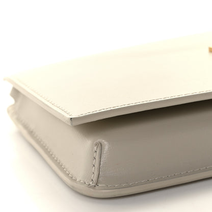 Saint Laurent Smooth Calfskin Monogram Phone Holder Crossbody Crema Soft 17 of 21