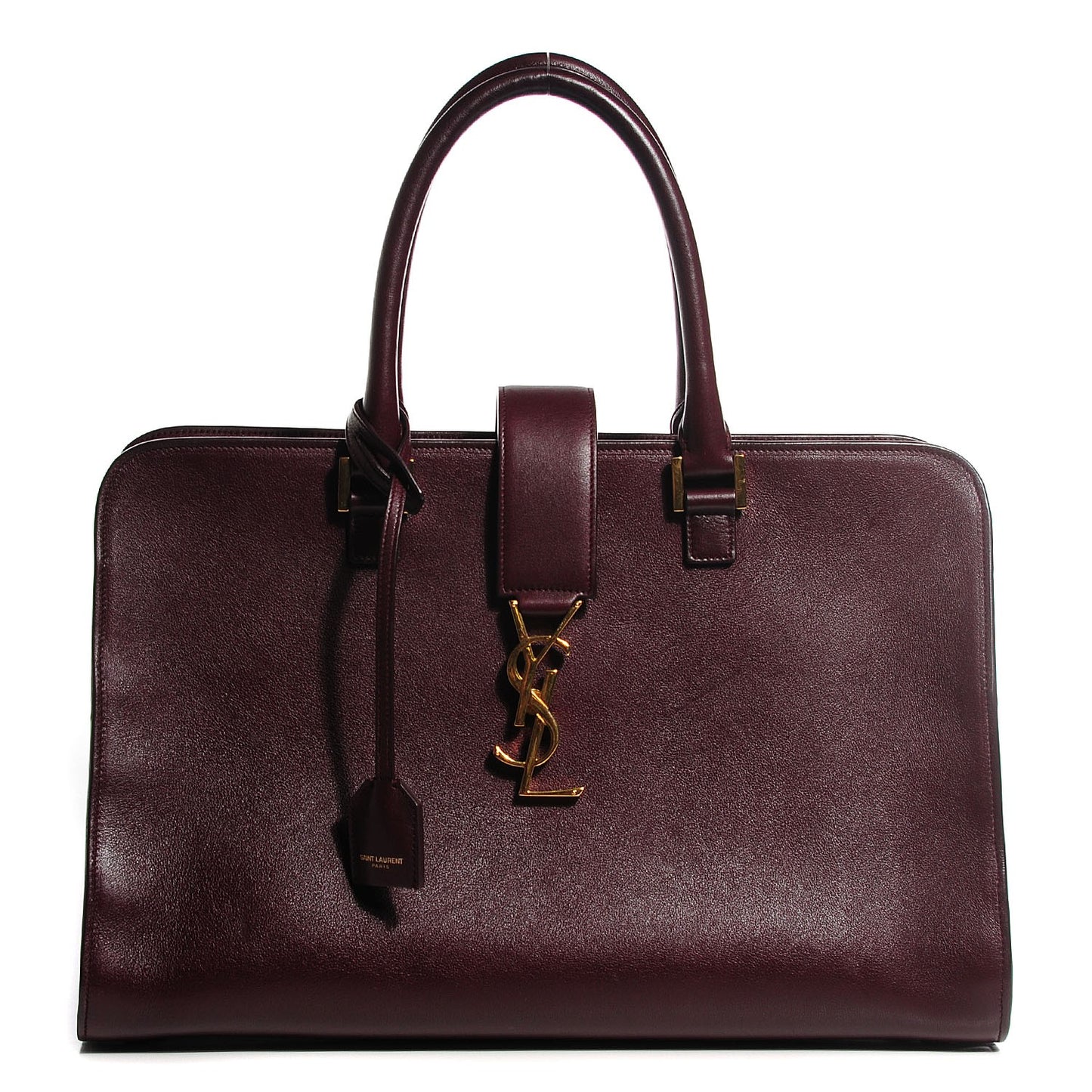Smooth Calfskin Medium Cabas Monogram Bordeaux