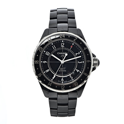 Chanel Stainless Steel Ceramic 41mm J12 GMT Automatic Watch Black 1 of 9