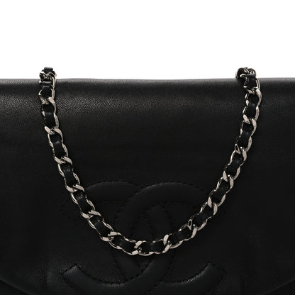 Chanel Lambskin Half Moon Wallet On Chain WOC Black 8 of 10